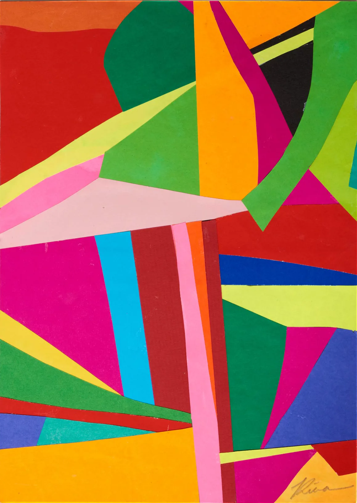 Abstract geometric collage by Kika Pierides