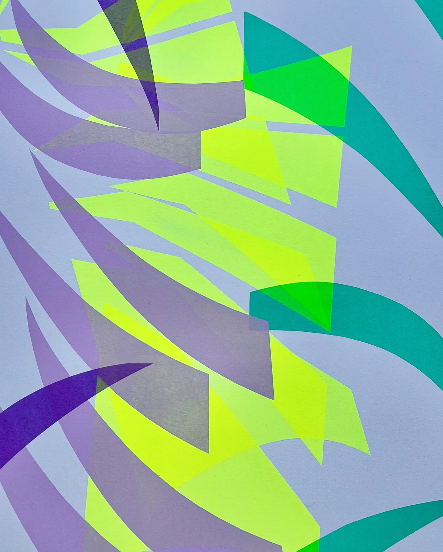 Abstract screen print preview for Crouch End Open Studios