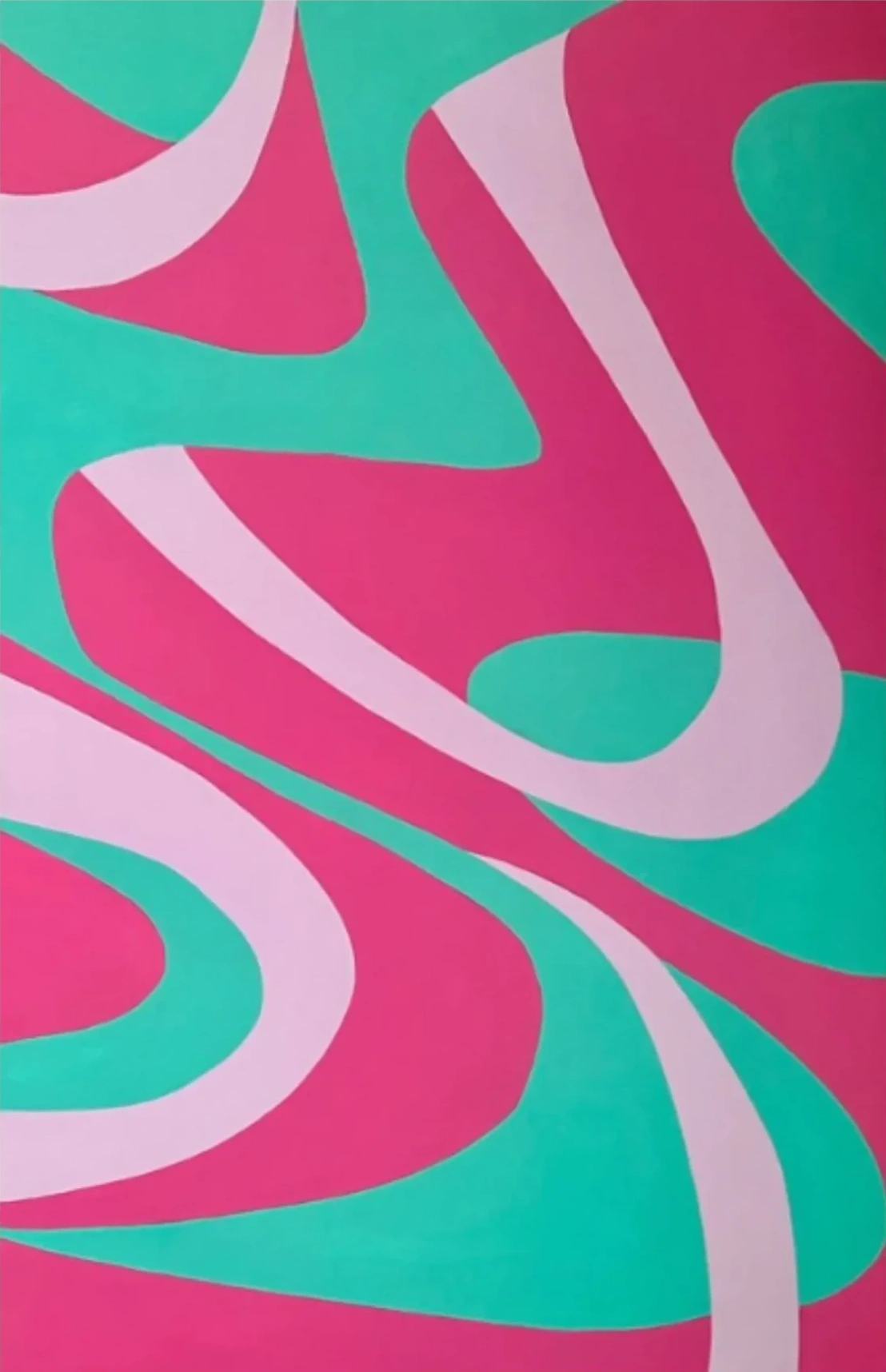 Kika Pierides painting from the Sound Meets Colour collaboration