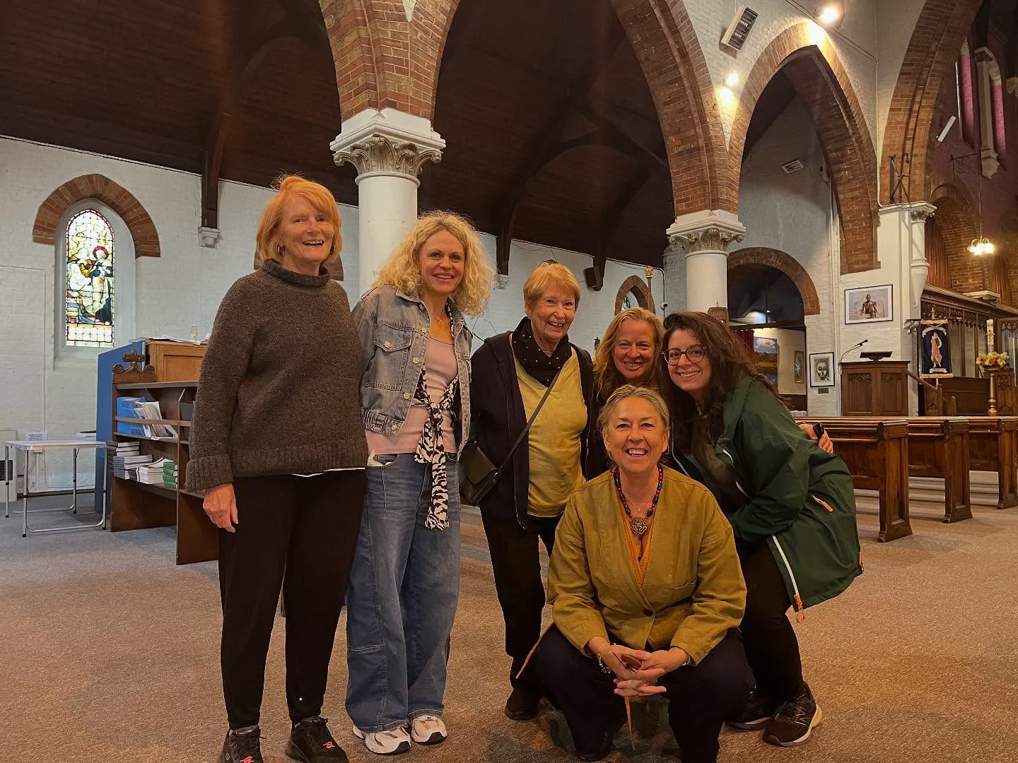 Artists together at the Holy Innocents Church venue