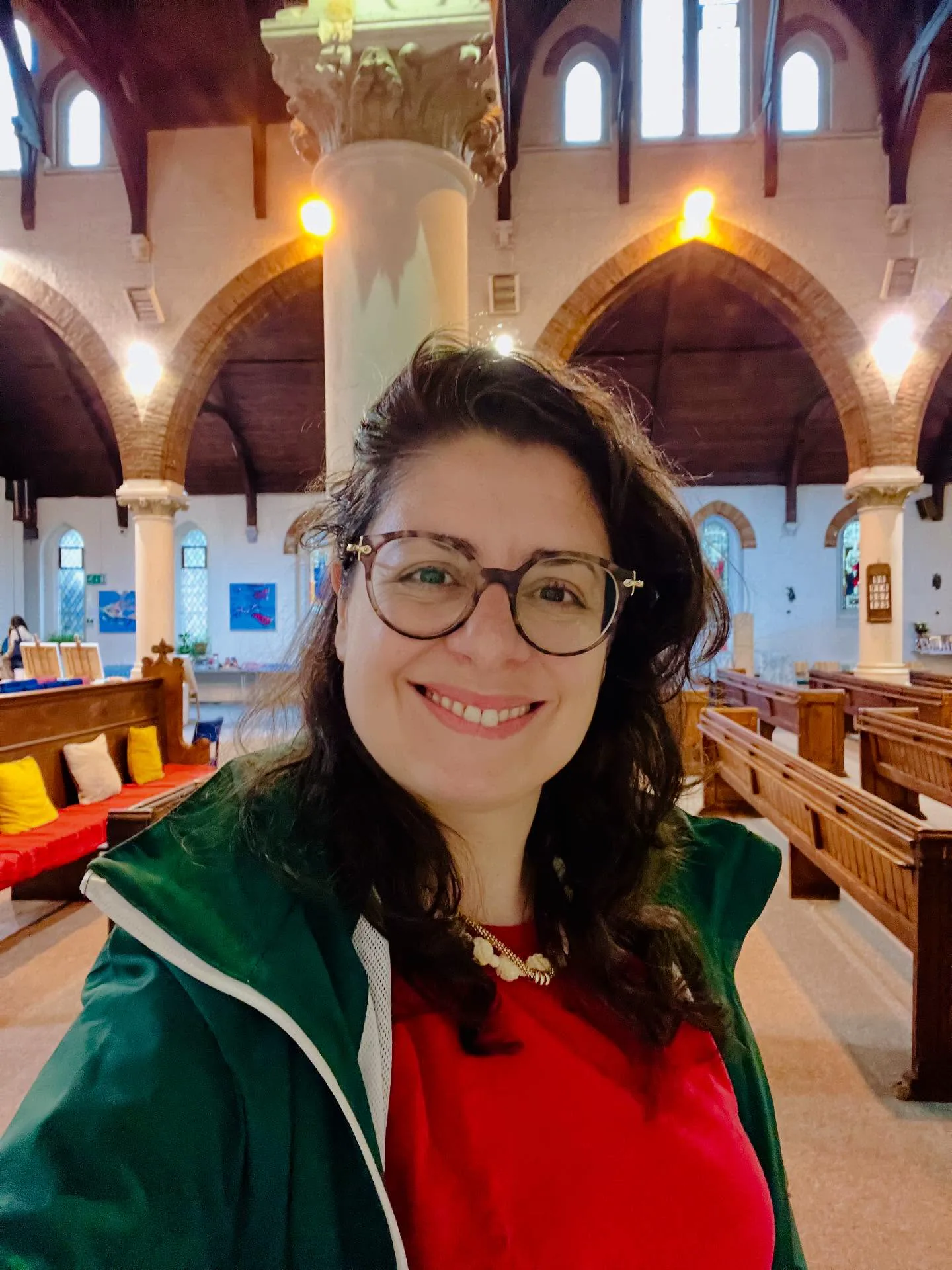 Selfie inside the Crouch End Open Studios venue