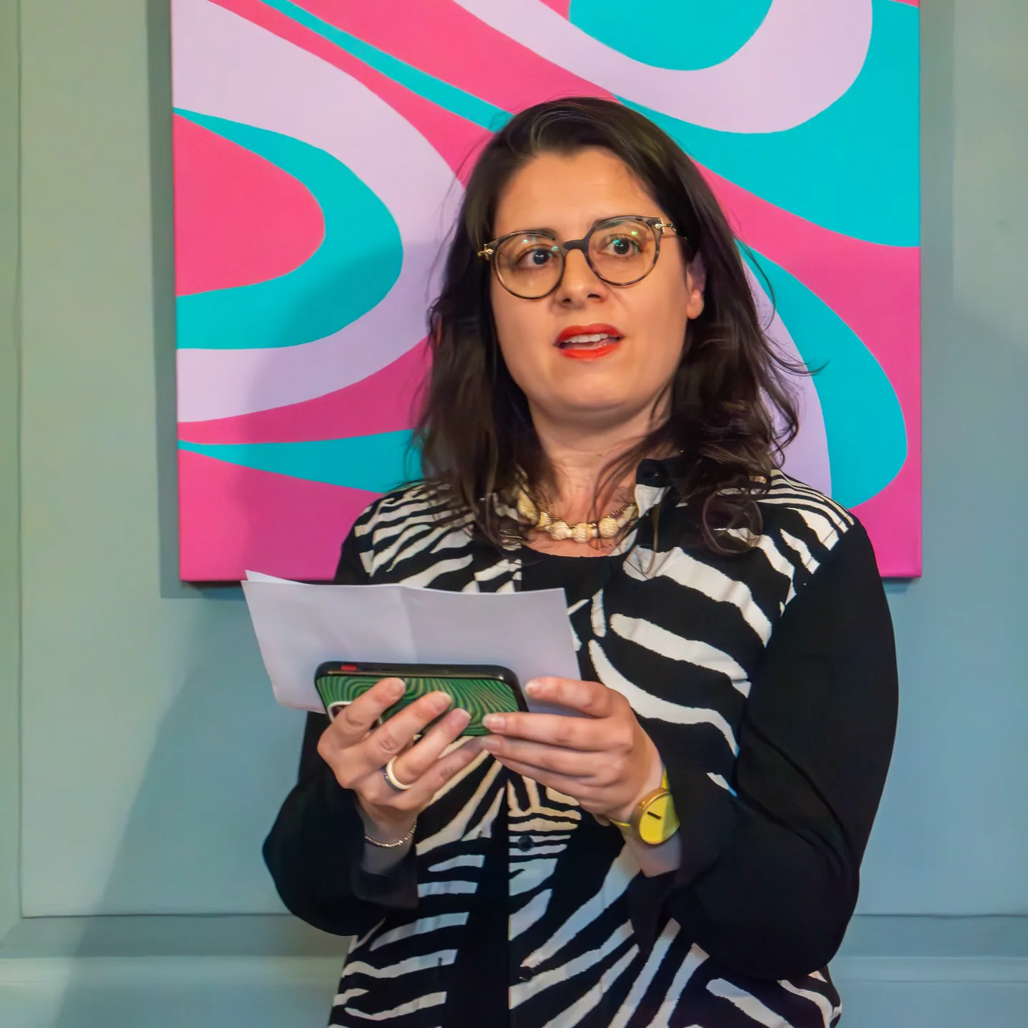 Speaker at The Art of Balance opening