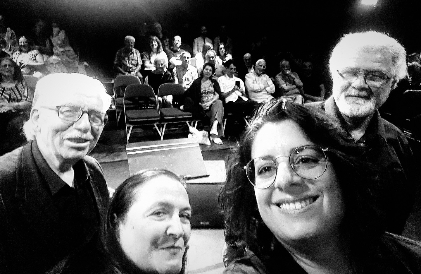 Kika Pierides with guests during Cyprus Week at Theatro Technis