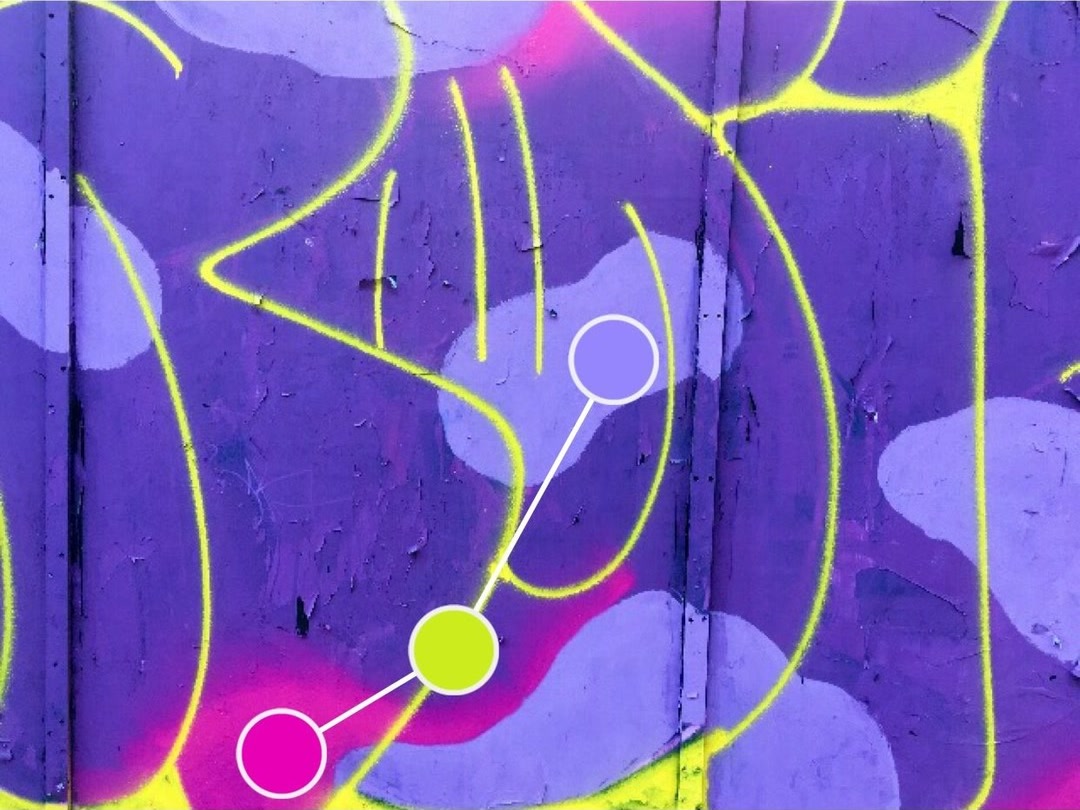 Abstract graffiti graphic overla.