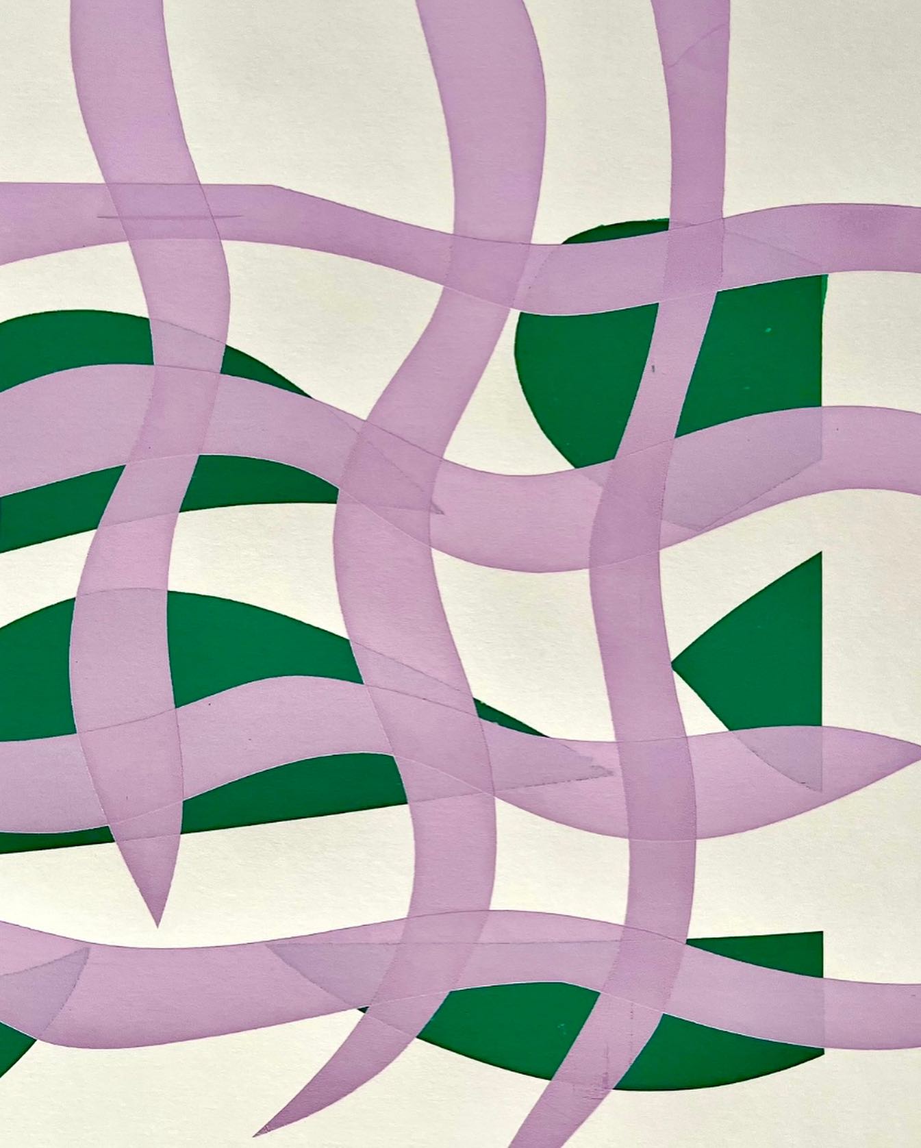 Abstract purple green print.