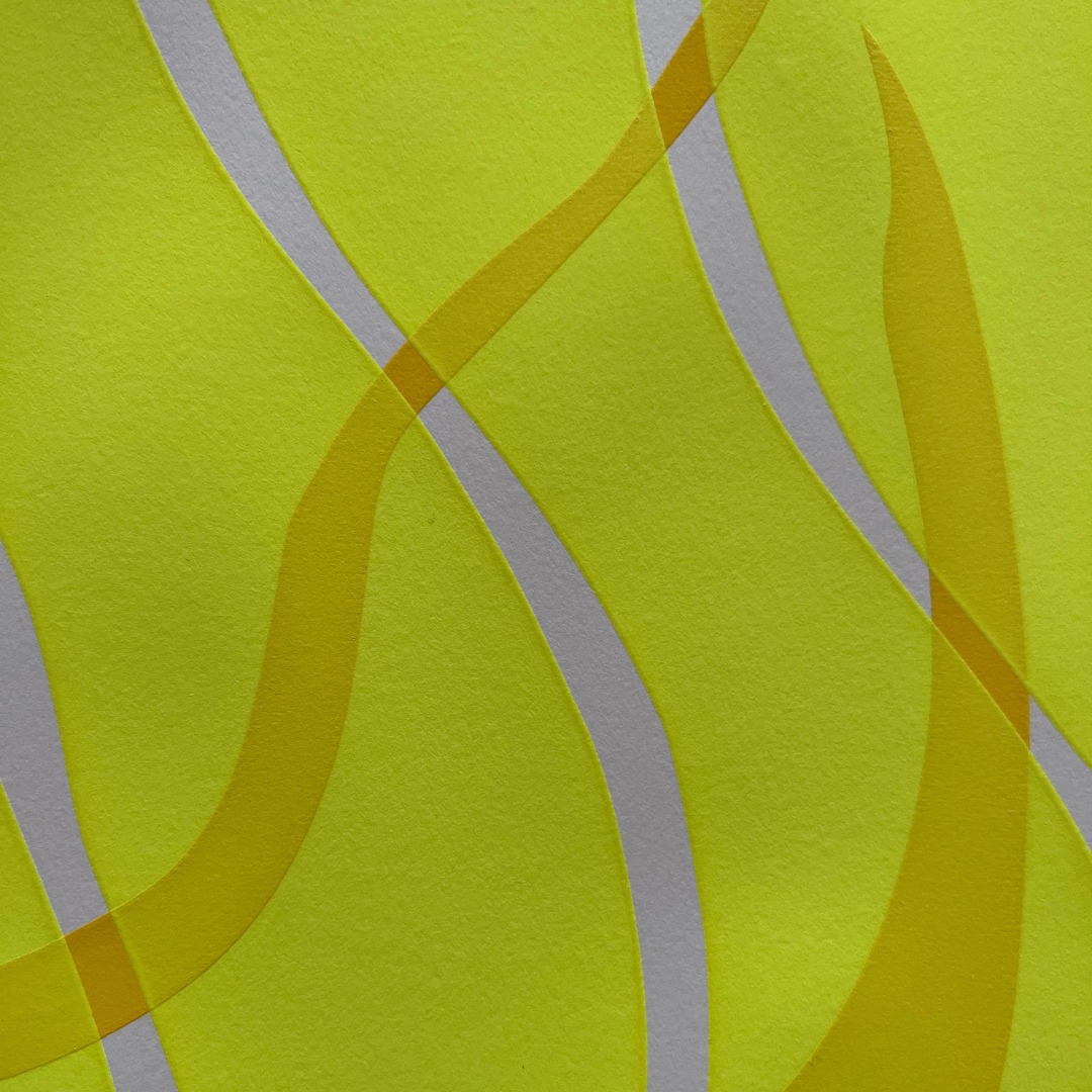 Abstract wavy paper art.