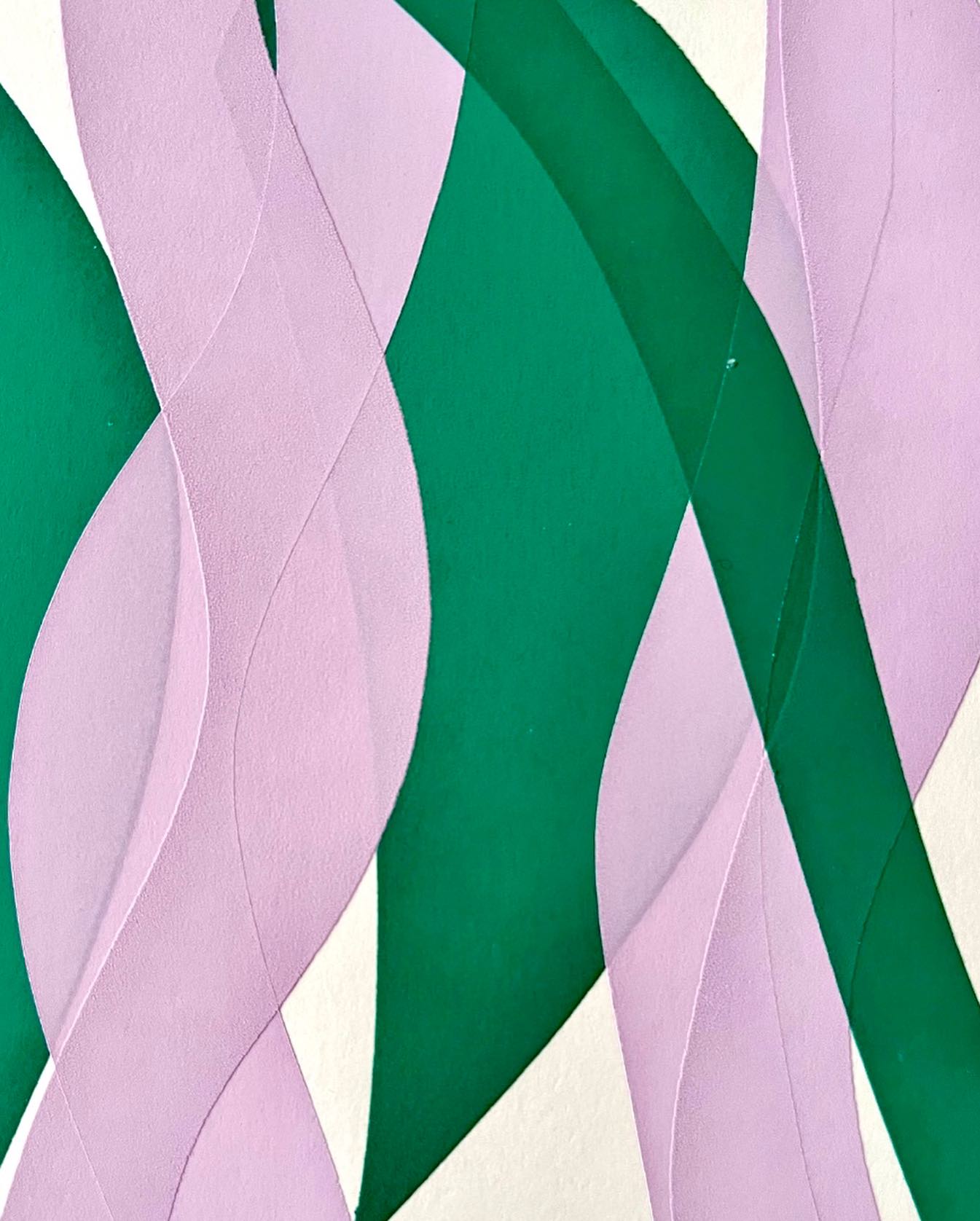 Abstract wavy shapes art.