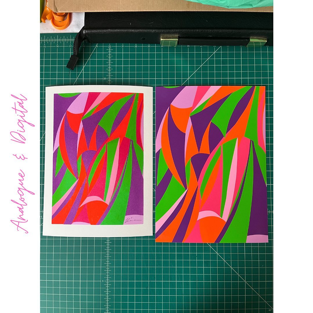 Analogue digital art print.