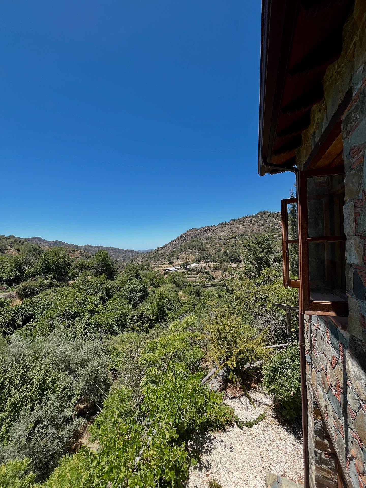 Cyprus mountain landscape view.