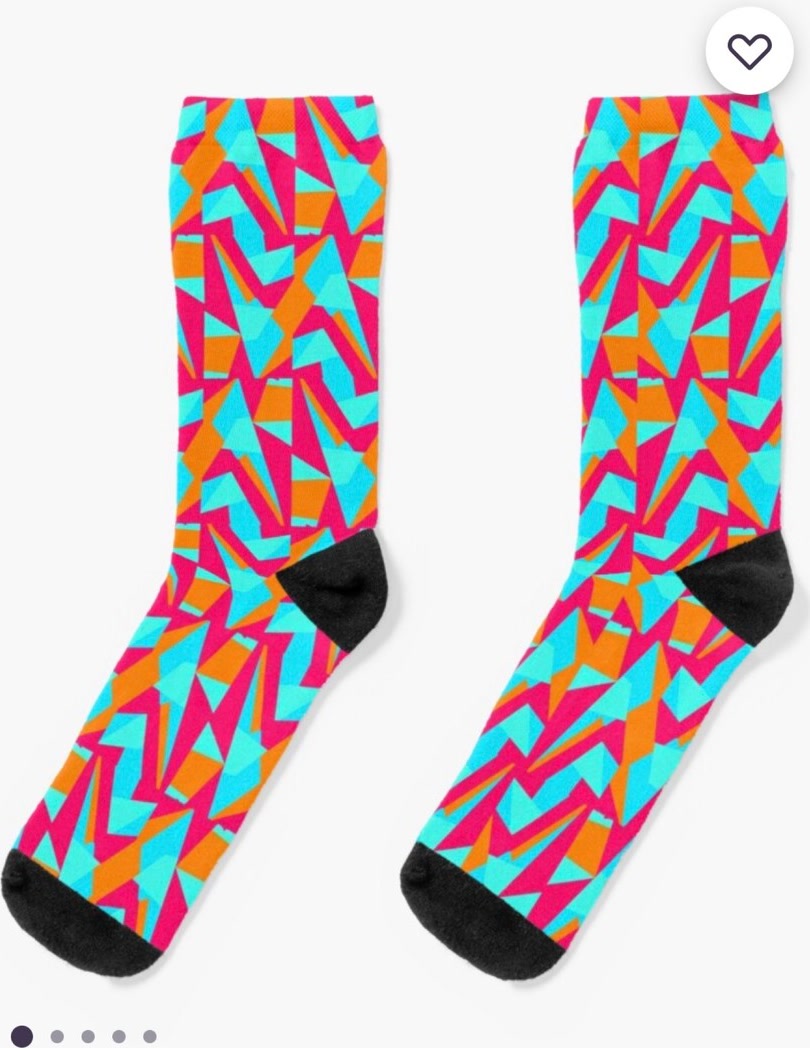 Geometric pattern socks product.