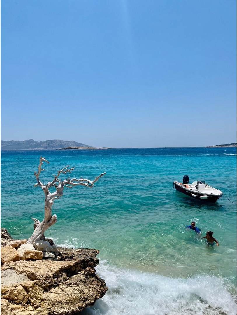 Greece coastal summer scene.