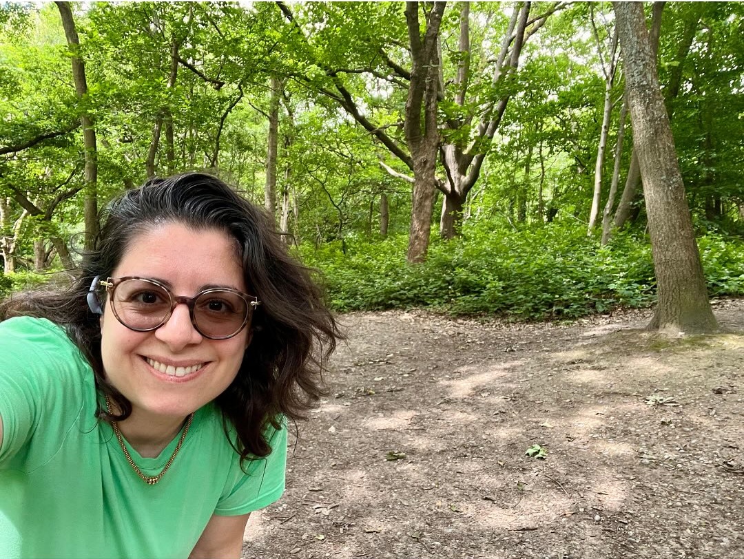 Kika pierides forest selfie.